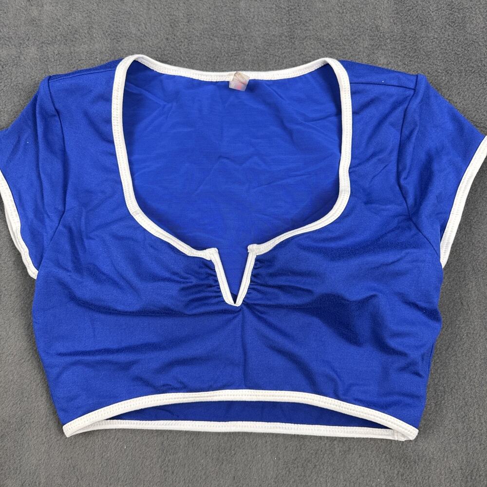 Free People Movement Pipe Dream Baby Tee Blue Small